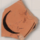 A crescent moon on an Archaic Greek terracotta shard.